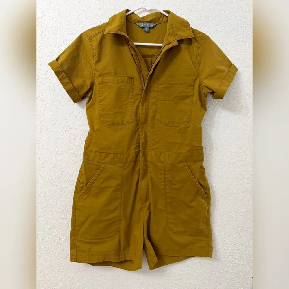Title Nine Rosie Utility Short Sleeve Romper - S - Picture 2 of 15